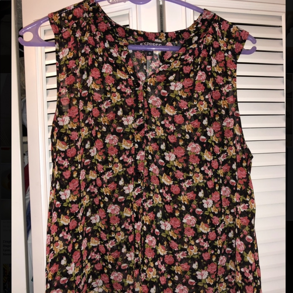 Express floral blouse